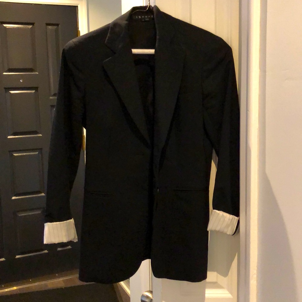 Theory classic black blazer